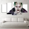 5 Panels The Joker Canvas Art Batman Dc Joker Poster Piece Home Decor Work Wall Print