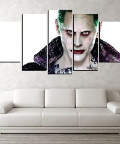 5 Panels The Joker Canvas Art Batman Dc Joker Poster Piece Home Decor Work Wall Print