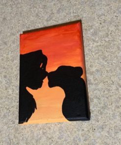 The Lion King Canvas - Can You Feel The Love Tonight - Silhouette