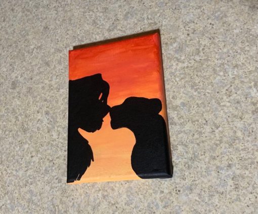 The Lion King Canvas - Can You Feel The Love Tonight - Silhouette