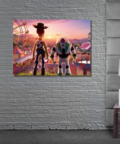 Toy Story poster / Toy Story 4 wall decor, canvas / framed and ready to hang OR unframed. WALL ART, home decor.