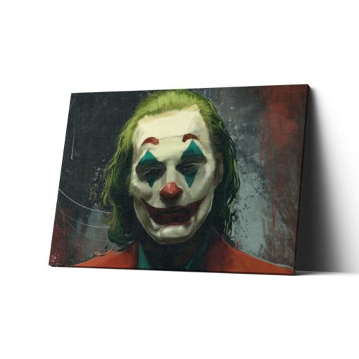 The Joker Artwork Canvas Print - The Joker Poster - The Joker Painting -  The Joker Wall Art Print - Wall Decor Gift For The Joker Fan
