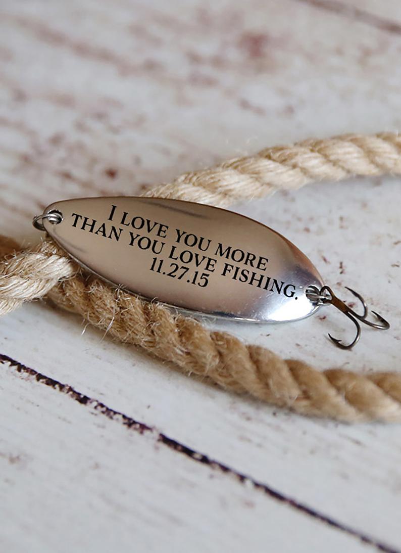 Personalized Fishing Lure Custom Fish Gift Father's Day Gift For Dad - E-22  - Hapava