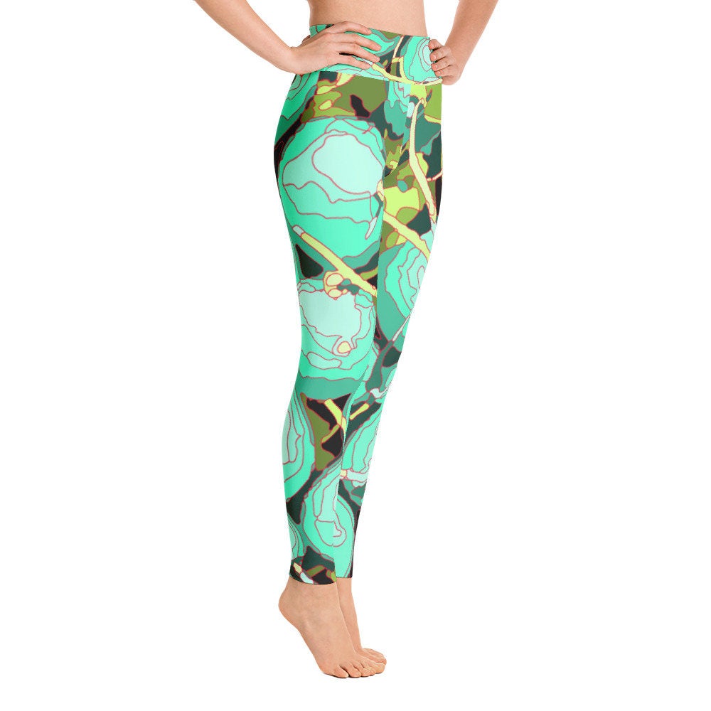 Yoga Pants / Leggings / Printed Leggings / Women's Yoga Tights - Radar ...