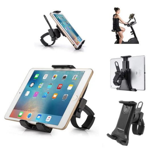 2 2 542x542 - Phone/Tablet Holder , Indoor Cycling Bike Mount, 360 Swivel Stand for 4-12″ Tablets/Cell Phones