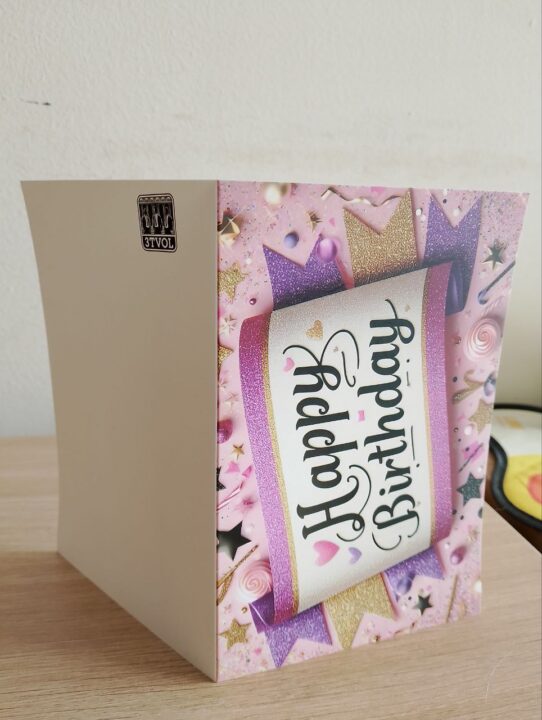 3TVOL - Happy Birthday Card with Envelope