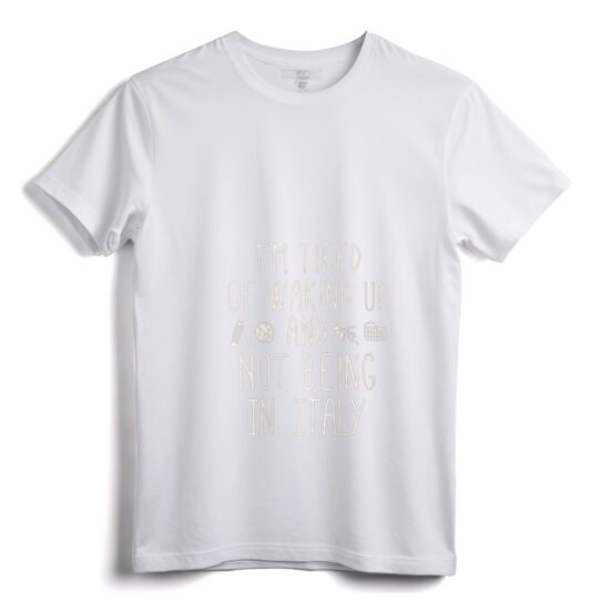 Womens I"m Tired of Waking Up and Not Being In Italy - Italian V-Neck T-Shirt, Vintage Design Tee for Travel Enthusiasts - Image 10